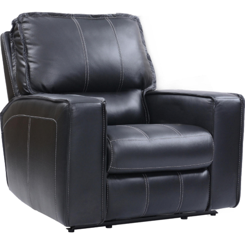 Rockford Power Recliner in Black Top Grain Leather