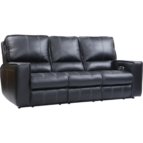 Rockford Power Reclining Loveseat in Saddle Brown Top Grain Leather