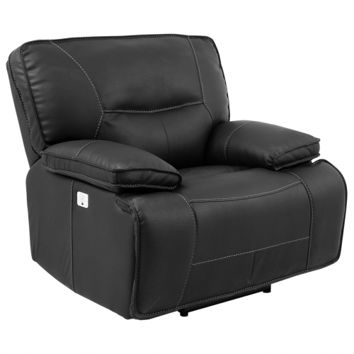 Spartacus Power Recliner in Black Leatherette