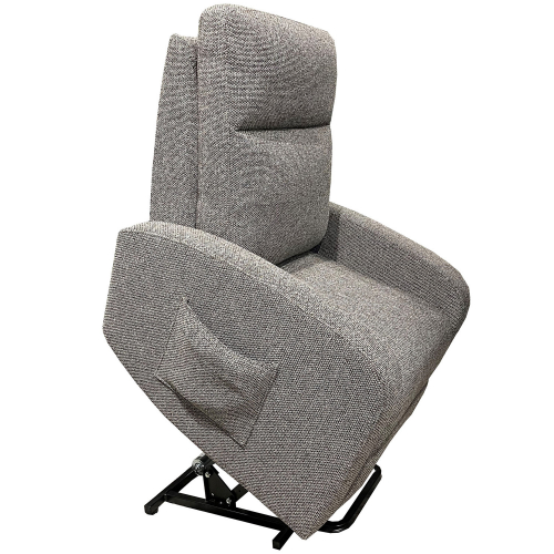 Thriller Power Lift Recliner in Grey Fabric