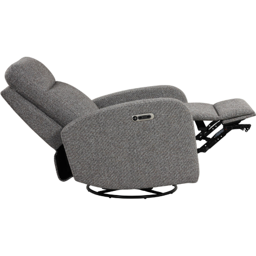 Thriller Power Swivel Glider Recliner in Grey Fabric