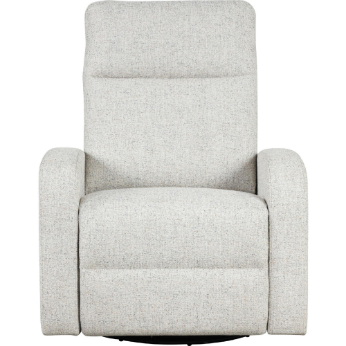 Thriller Power Swivel Glider Recliner in Neutral Quartz Fabric