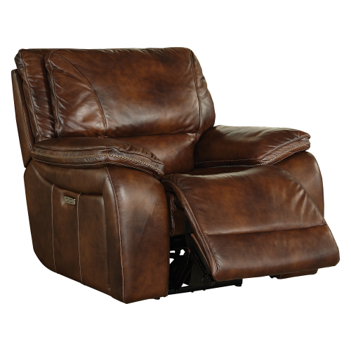 Vail Power Recliner w/ USB & Power Headrest in Burnt Sienna Leather