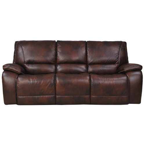 Vail Sofa Dual Power Recliner w/ USB & Power Headrests in Burnt Sienna Leather