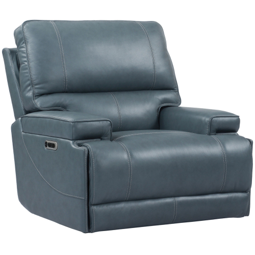 Whitman FreeMotion Power Cordless Recliner in Azure Top Grain Leather