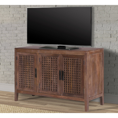 Crossings Portland 57" TV Stand Console in Timber Finish Mango Wood