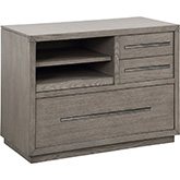 Pure Modern File Cabinet in Moonstone Grey Wood