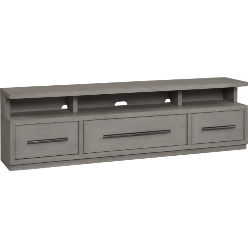 Pure Modern 84" TV Stand Console in Moonstone Grey Wood