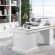 Shoreham Pedestal Desk in White Wood
