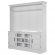 Shoreham 76" TV Stand Console & Hutch in White Wood