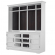 Shoreham 76" TV Stand Console & Hutch in White Wood