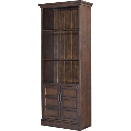 Shoreham 35" Door Bookcase Medium Roast Brown Wood