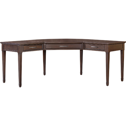 Shoreham 98" Boomerang Desk Medium Roast Brown Wood