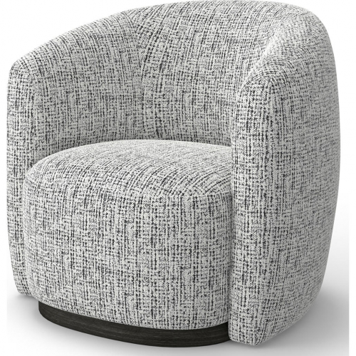 Tatum Swivel Accent Chair in Nightshade Grey Fabric