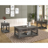 Sundance End Table with Power Center & USB in Smokey Grey Wood