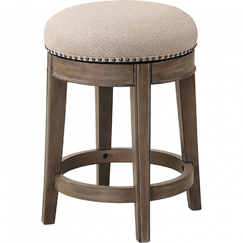 Sundance Swivel Counter Stool in Sandstone Wood & Fabric