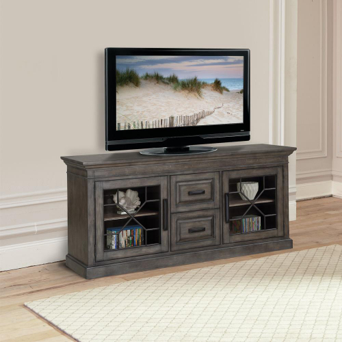 Sundance 76" TV Stand Console in Smokey Grey Finish