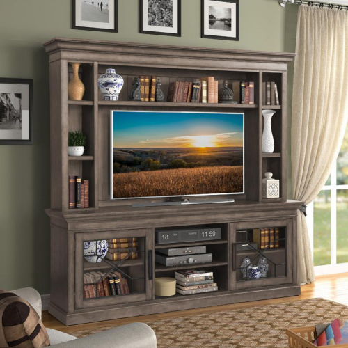 Sundance 4 Piece Entertainment Wall in Sandstone Finish