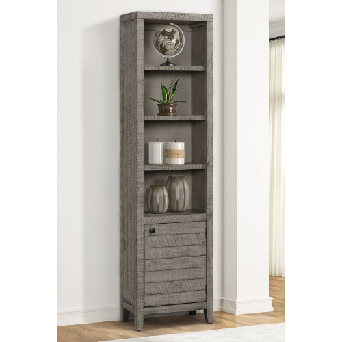 Tempe 22" Open Top Bookcase in Grey Stone Wood