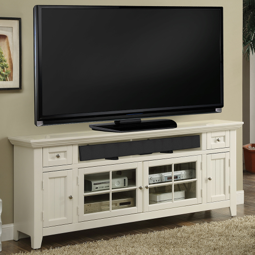 Tidewater 72" TV Stand Console in Vintage White