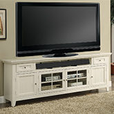 Tidewater 84" TV Stand Console in Vintage White