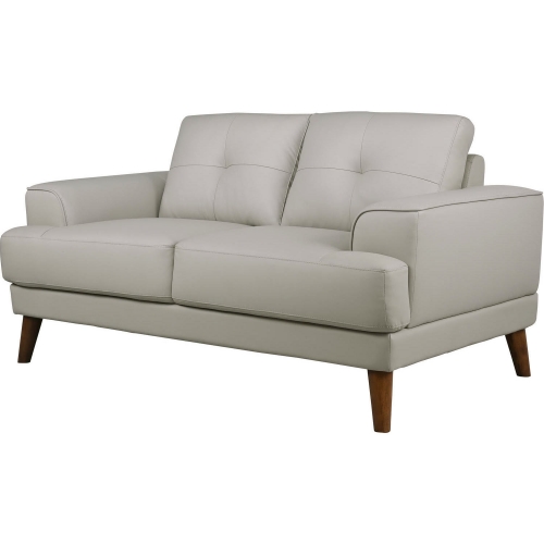 Anzio Loveseat in Cream Leather