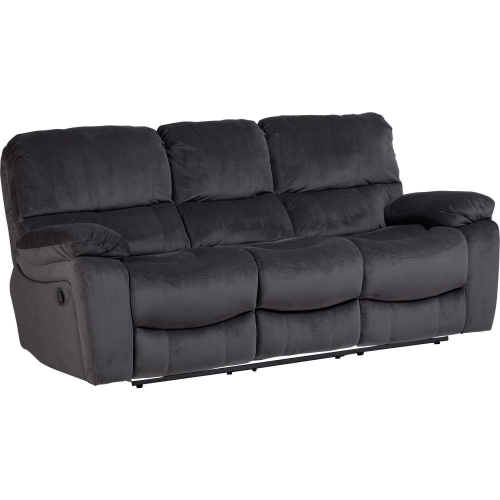 Ramsey Manual Reclining Sofa in Gray Microfiber