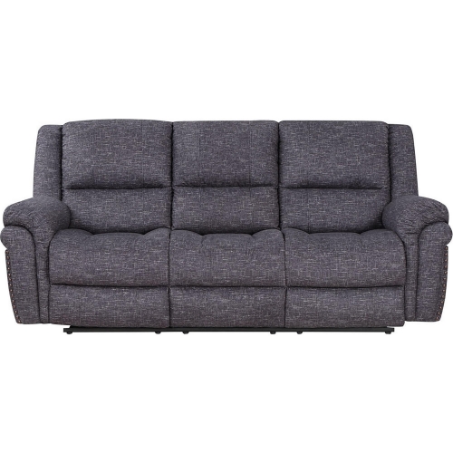 Socorro Manual Reclining Sofa in Gray Fabric