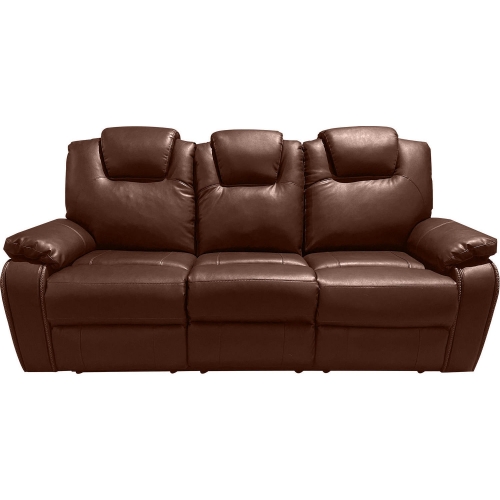 Dorado Manual Reclining Sofa in Brown Microfiber