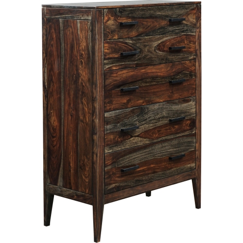 Fall River Chest in Black Walnut Finish Solid Sheesham Wood