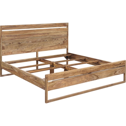 Urban King Bed in Natural Finish Solid Sheesham Wood