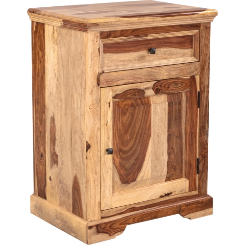 Taos Nightstand in Natural Finish Solid Sheesham Wood