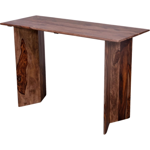 Cambria Console Table in Brown Solid Sheesham Wood