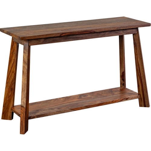 Kalispell Console Table in Honey Brown Finish Solid Sheesham Wood