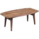 Fusion Coffee Table in Natural Finish Solid Sheesham Wood