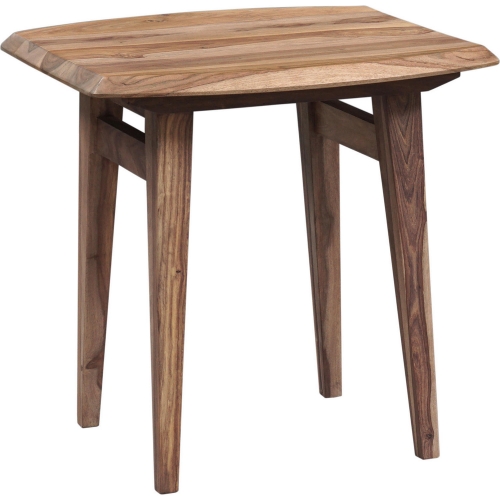 Fusion End Table in Natural Finish Solid Sheesham Wood