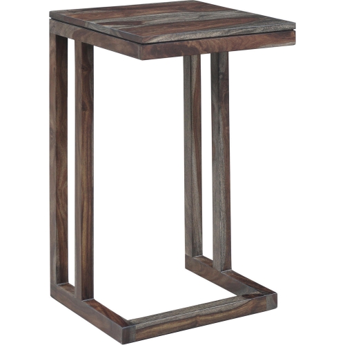 Fall River End Table in Black Walnut Finish Solid Sheesham Wood