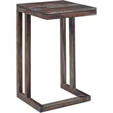 Fall River End Table in Black Walnut Finish Solid Wood (Set of 2)