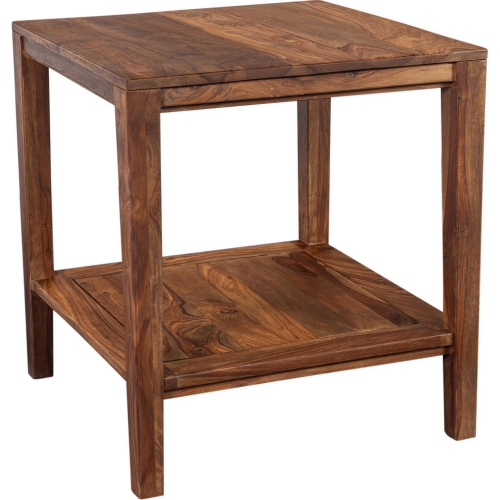 Fall River End Table in Natural Finish Solid Sheesham Wood