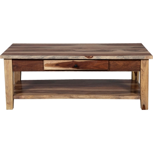 Taos Coffee Table in Natural Finish Solid Sheesham Wood