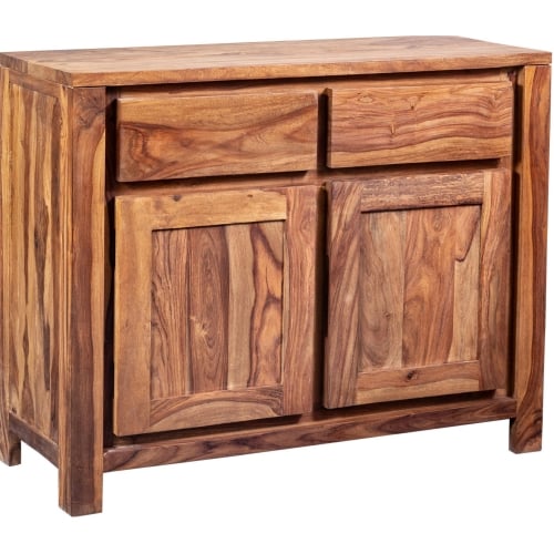 Urban 2 Drawer Sideboard in Natural Finish Solid Sheesham Wood