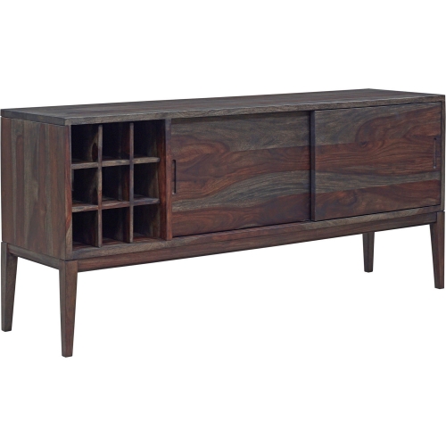 Fall River Sideboard in Black Walnut Finish Solid Sheesham Wood