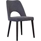 Prato Dining Chair in Gray Fabric (Set of 2)