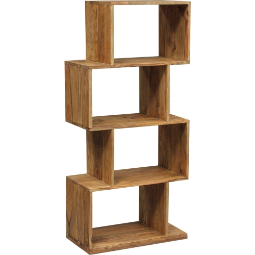 Urban 4 Shelf Bookcase in Natural Finish Solid Sheesham Wood