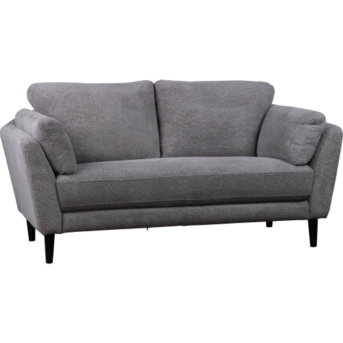 Marley Loveseat in Gray Boucle Fabric