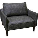 Cavett Accent Chair in Gray Fabric