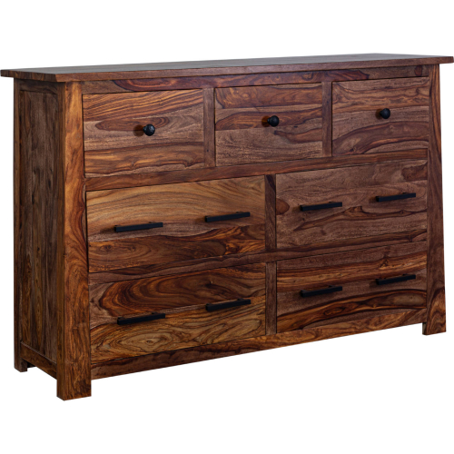 Kalispell Dresser in Brown Solid Sheesham Wood