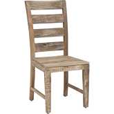 Berkshire Dining Chair in Distressed Brown Solid Wood