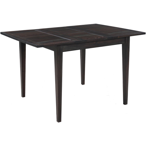 Fall River 42" to 60" Extension Counter Dining Table in Black Walnut Finish Wood