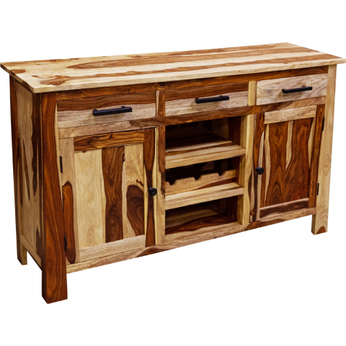 Kalispell Sideboard in Natural Solid Sheesham Wood